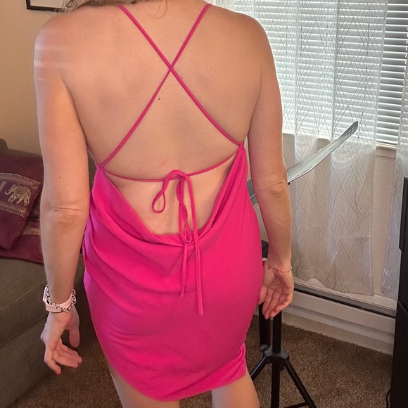 Revolve dress Amanda Uprichard Janet Dress - M hot pink - Picture 10 of 10